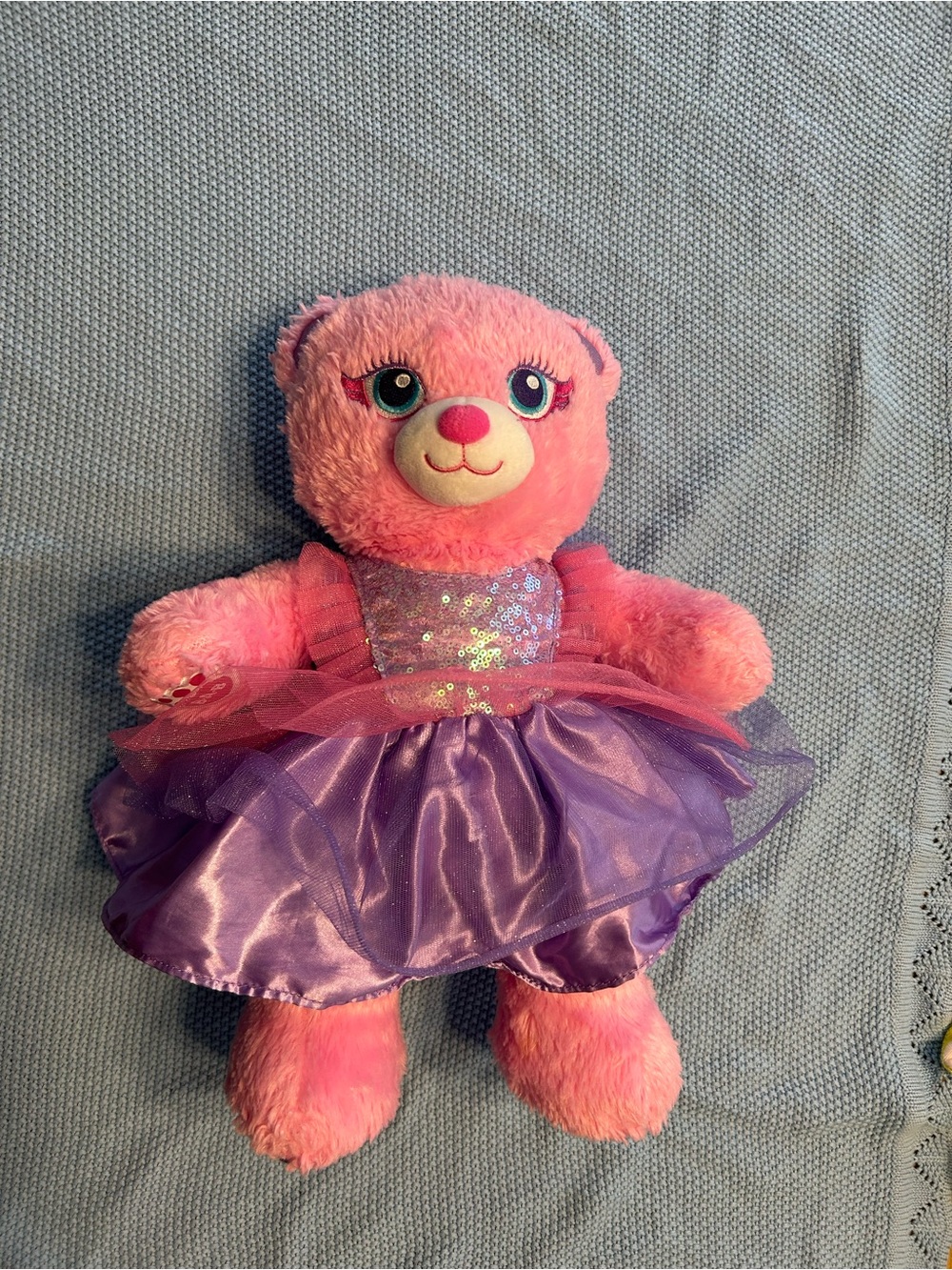Build a Bear BAB Fairy Beary Friends Pink Bear-Wings Light Up Dress - Picture 2 of 6